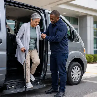 Transporte adaptado para reumatología y movilidad articular